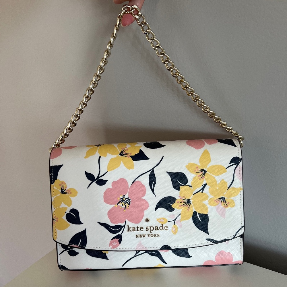 Kate Spade lily Blossom Print Convertible Crossbody